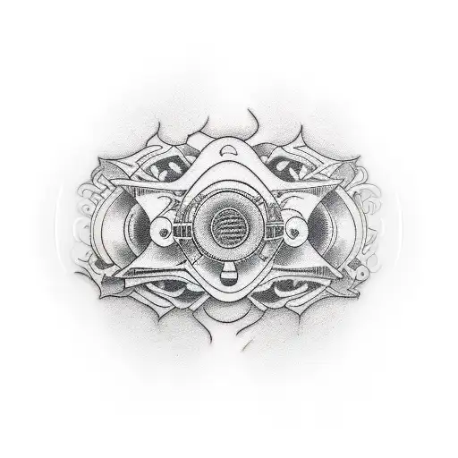 audio cassette tattoo design idea