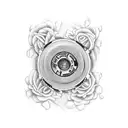 audio cassette tattoo design idea