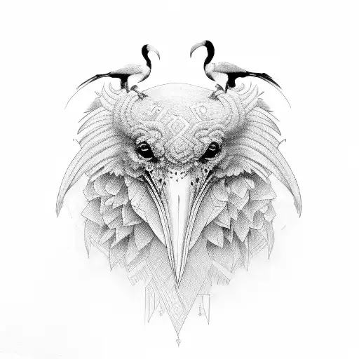 ibis tattoo design idea