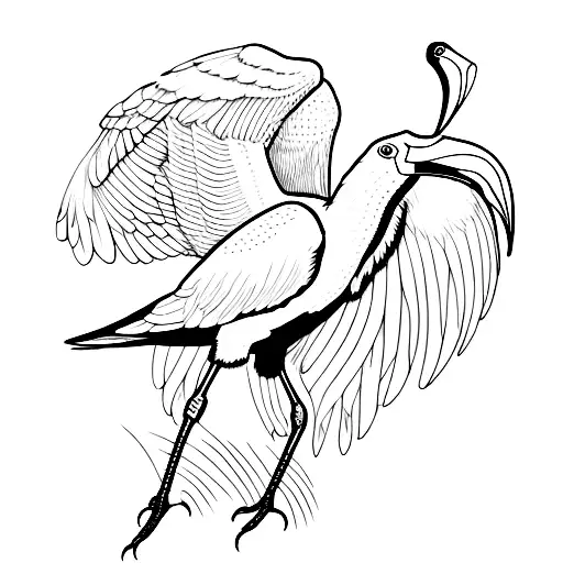 ibis tattoo design idea