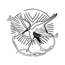 thoth ibis bird tattoo design idea