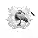 ibis tattoo design idea