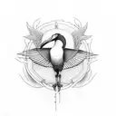 ibis tattoo design idea