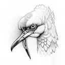 ibis tattoo design idea