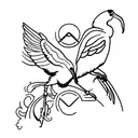 ibis tattoo design idea