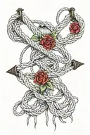 Shibari ropes tattoo design idea