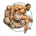 Sisyphus tattoo design idea