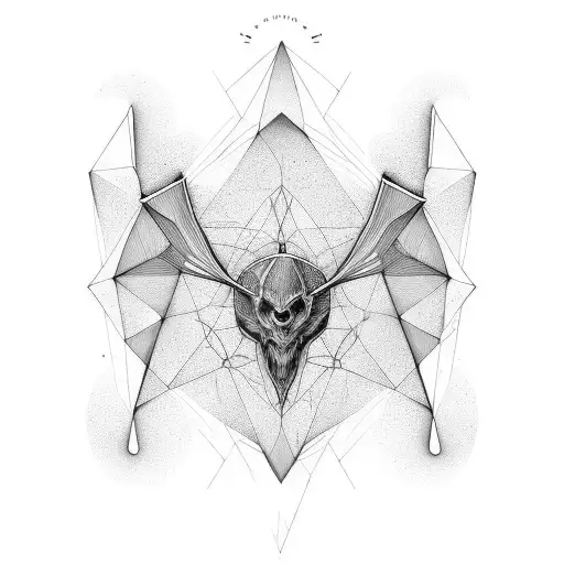 mantle ray with topographic lines in the body. the gradients are made with different dot density. tattoo design idea