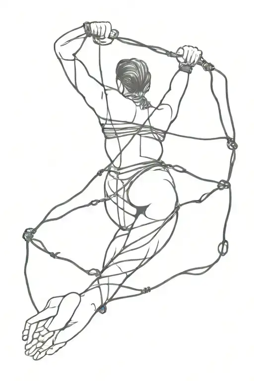 Shibari tattoo design idea