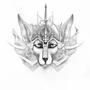 Ra and anubis  tattoo design idea