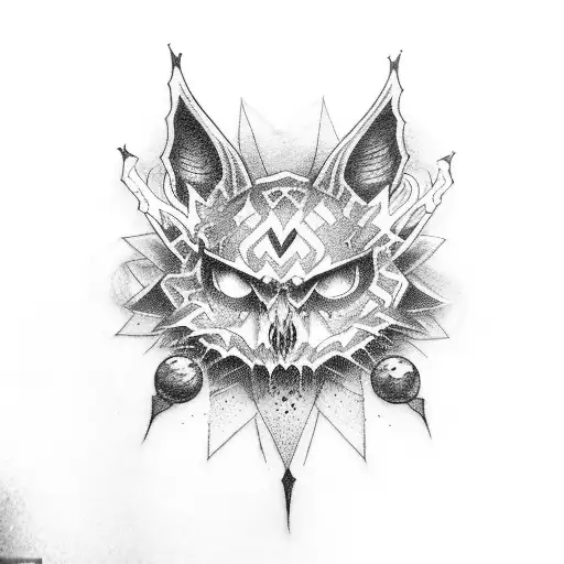 GOTHIC darkness  tattoo design idea