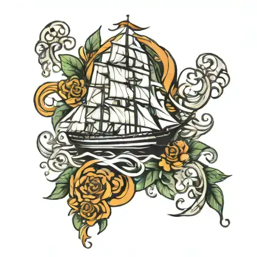 jagermeister cruise ship tattoo design idea