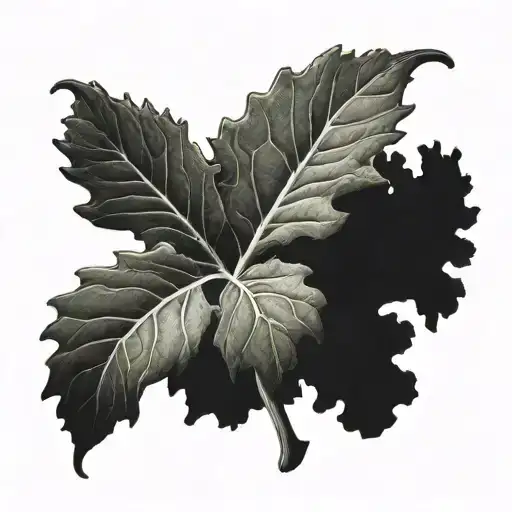 kale tattoo design idea