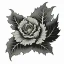 kale tattoo design idea