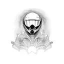 motorcycle doodle tattoo design idea