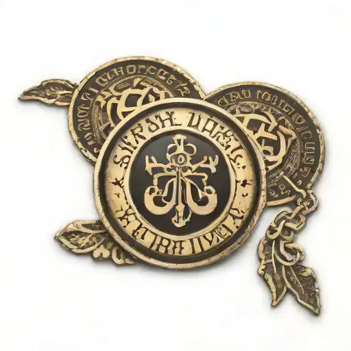 sobriety coin with lyrics of song Sarah by thin lizzy in it  tattoo design idea