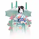 Geisha tattoo design idea