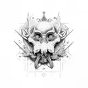  slave to king tattoo design idea