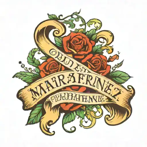 Old English writing with the name Maria Esperanza pulido  tattoo design idea