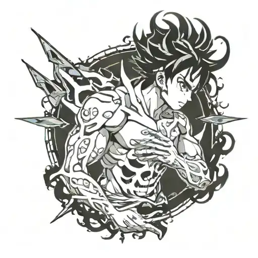 might guy 8 gates tattoo design idea