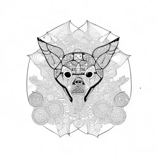 trash polka tattoo design idea