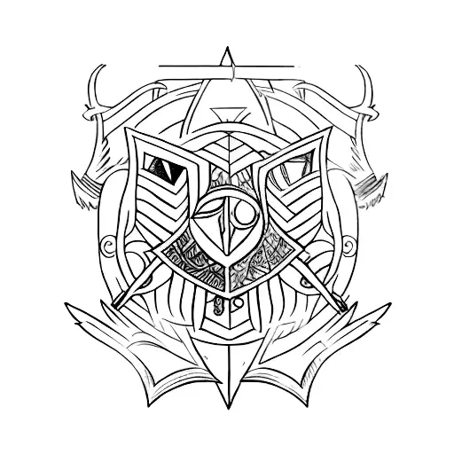 A needle and thread weaving through a Harry Potter-inspired spellbook tattoo design idea