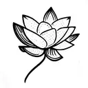 Lotus Flower snake tattoo design idea