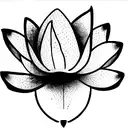 Lotus Flower snake tattoo design idea