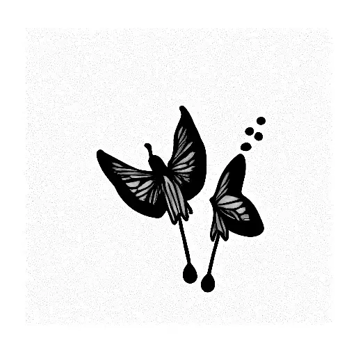 mustard tree with birds  tattoo design idea