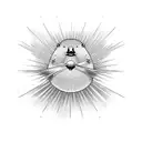 sun rays , mapple leaf , beaver , kiwi bird  tattoo design idea