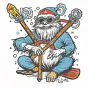 yeti, skiing, national ski patrol, Grateful Dead, gnome, funny tattoo design idea