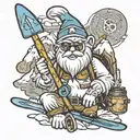 yeti, skiing, national ski patrol, Grateful Dead, gnome, funny tattoo design idea