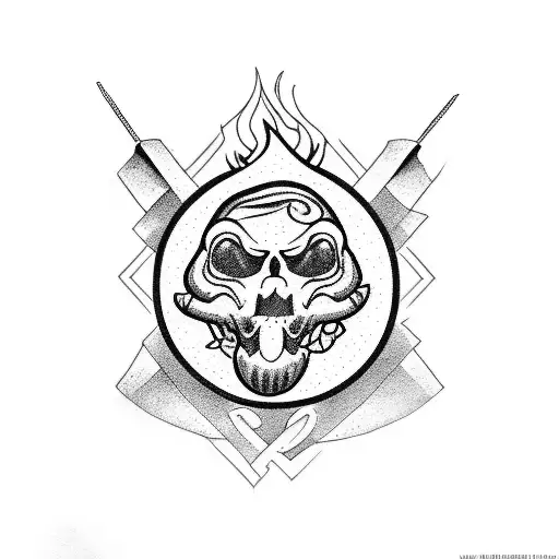 Fire Rebels BBQ  tattoo design idea