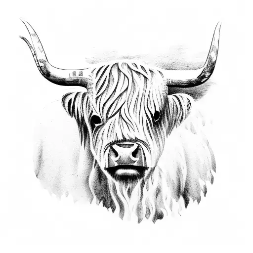 Custom highland cow 🤍 #latattoos #germanytattoo #heidelberg  #heidelberggermany #heidelbergtattoo #davistattoos #cowtattoo #highlandcow  | Instagram