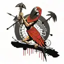 ancient egypt thoth hieroglyph tattoo design idea