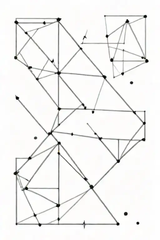 4 triangles inside each other one tattoo design idea
