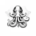 naval diver octopus tattoo design idea