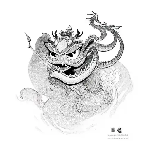 Mushu from Mulan tattoo design idea