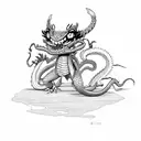 Mushu tattoo design idea