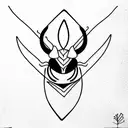 Mushu tattoo design idea