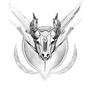 sagittarius and taurus tattoo design idea