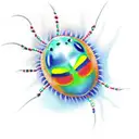 Rainbow Ladybug tattoo design idea