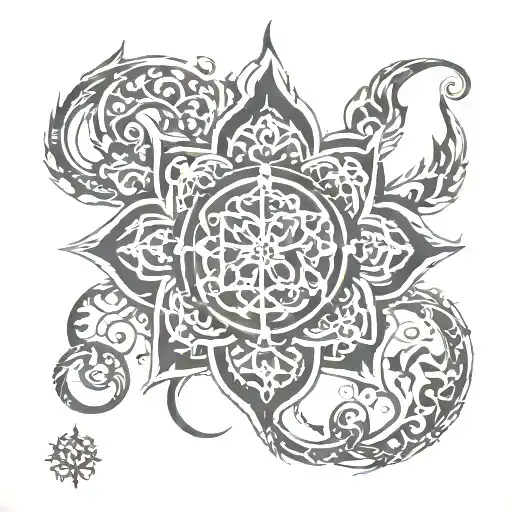 Sanskrit mantra tattoo design idea