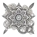 Sanskrit mantra tattoo design idea