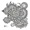 Sanskrit mantra tattoo design idea