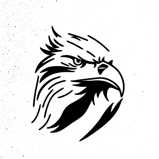eagle with wolf tattoo design idea