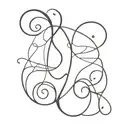 Q turned into a heart tattoo design idea