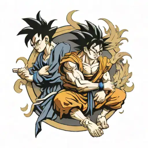 Goku gohan son father cool tattoo design tattoo design idea