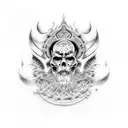 hades dios griego tattoo design idea