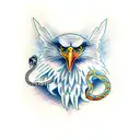eagle with snake in talons tattoo design idea